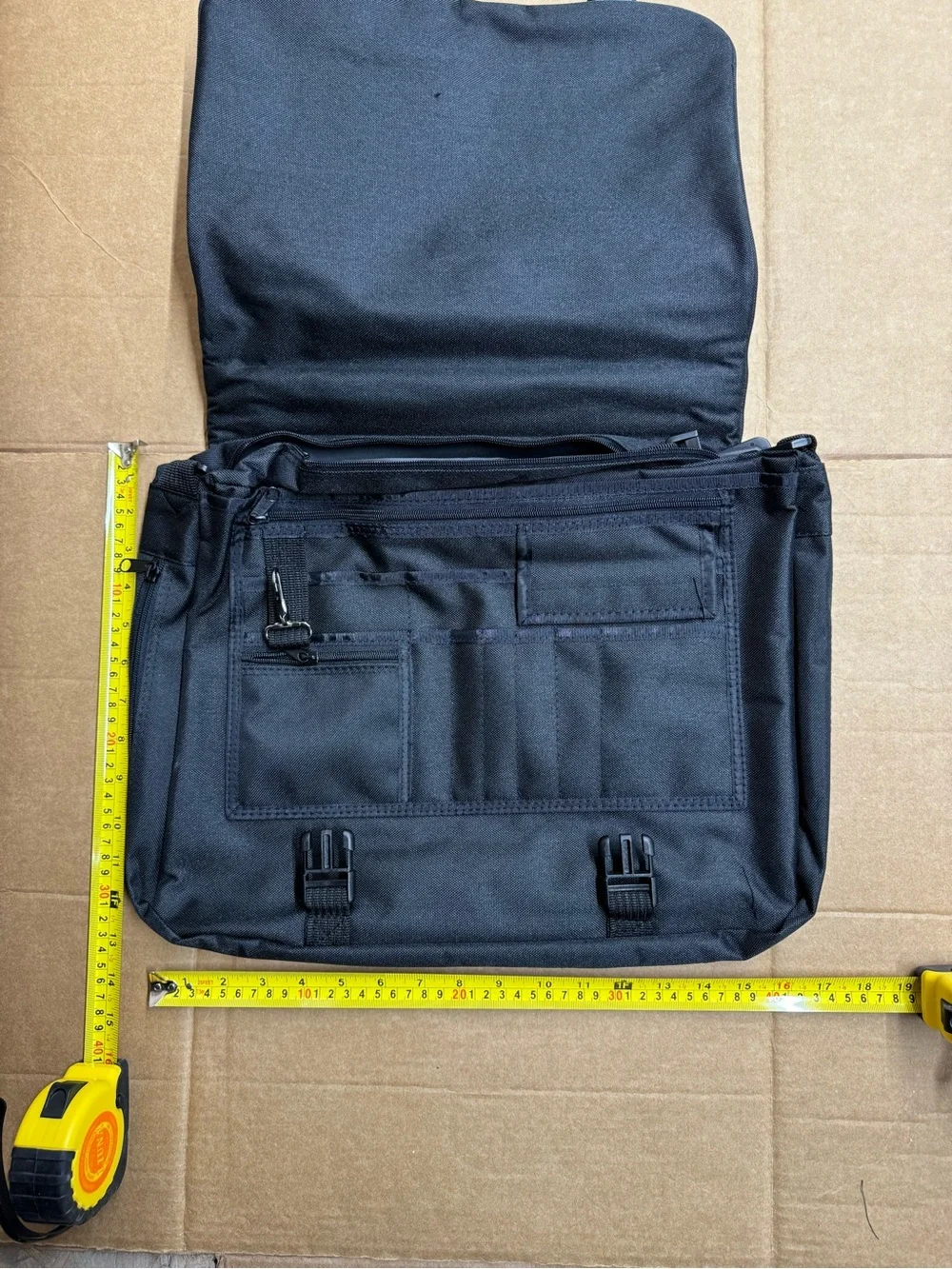 Black Men's Briefcase Messenger Bag - Unbranded